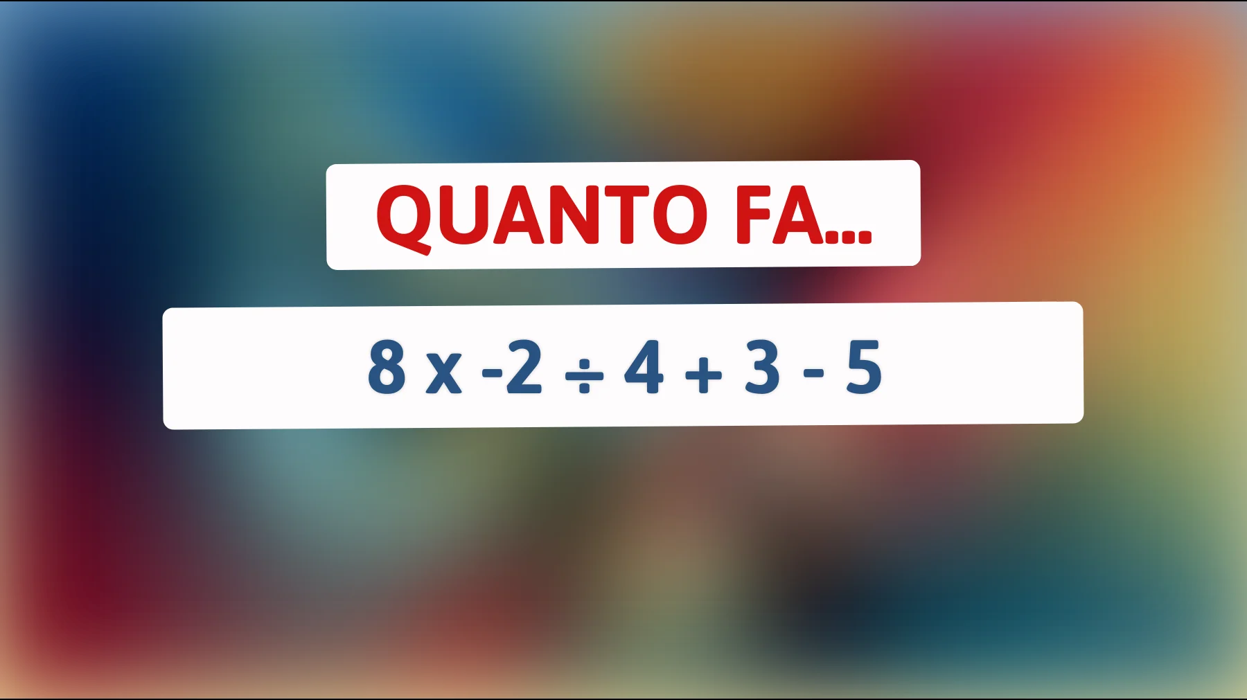"Solo i veri geni risolvono questo enigma matematico: puoi batterli?""