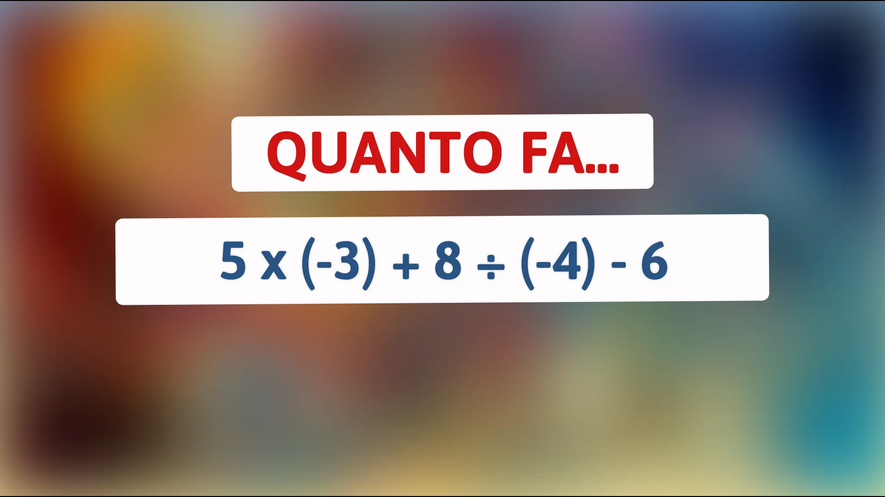 "Solo un vero genio riesce a risolvere questo enigma matematico che sembra impossibile!""