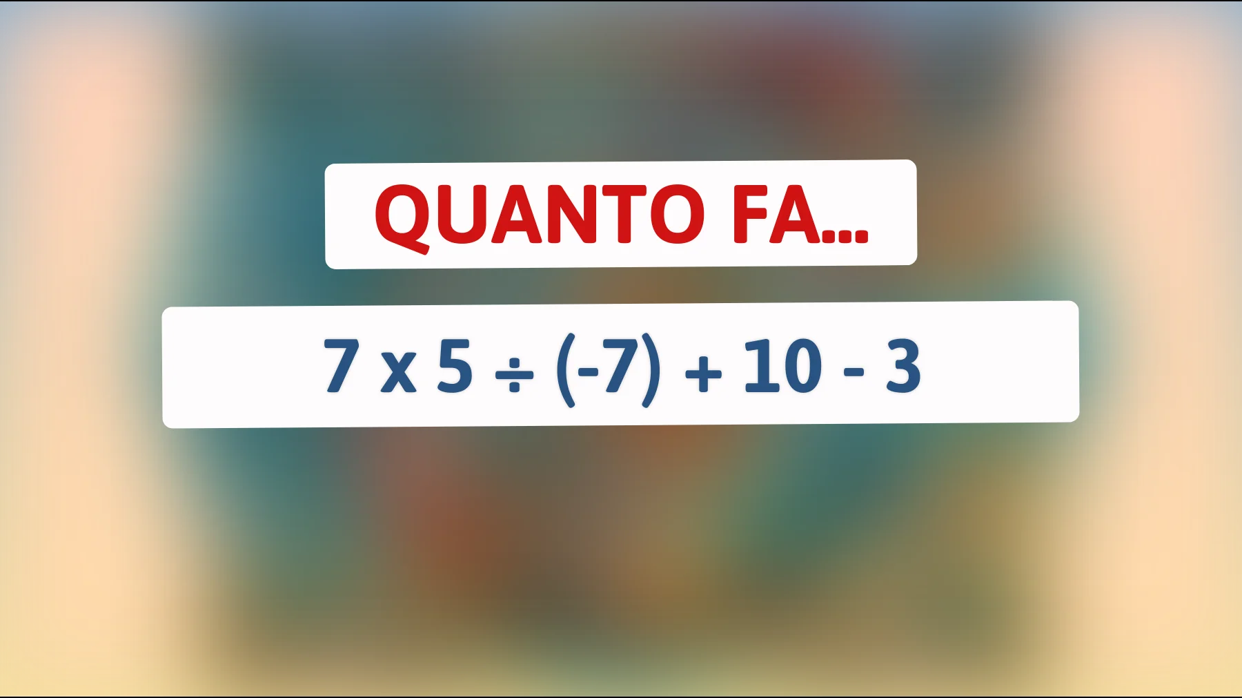 Il rompicapo che solo il 1% delle menti può risolvere: ti senti abbastanza intelligente per la sfida?"
