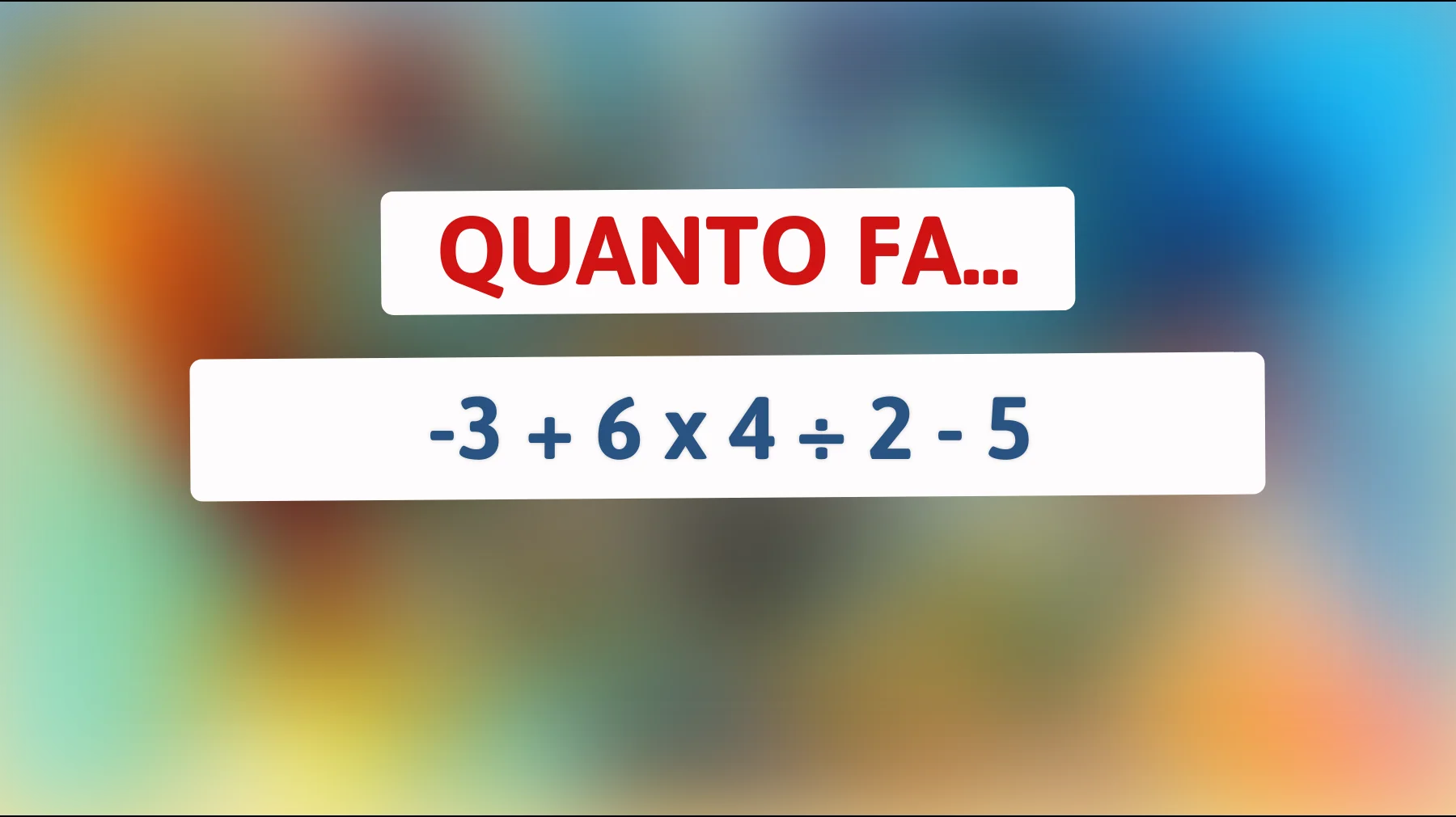 Scopri se sei un vero genio risolvendo questo indovinello matematico impossibile: la risposta sorprende tutti!"