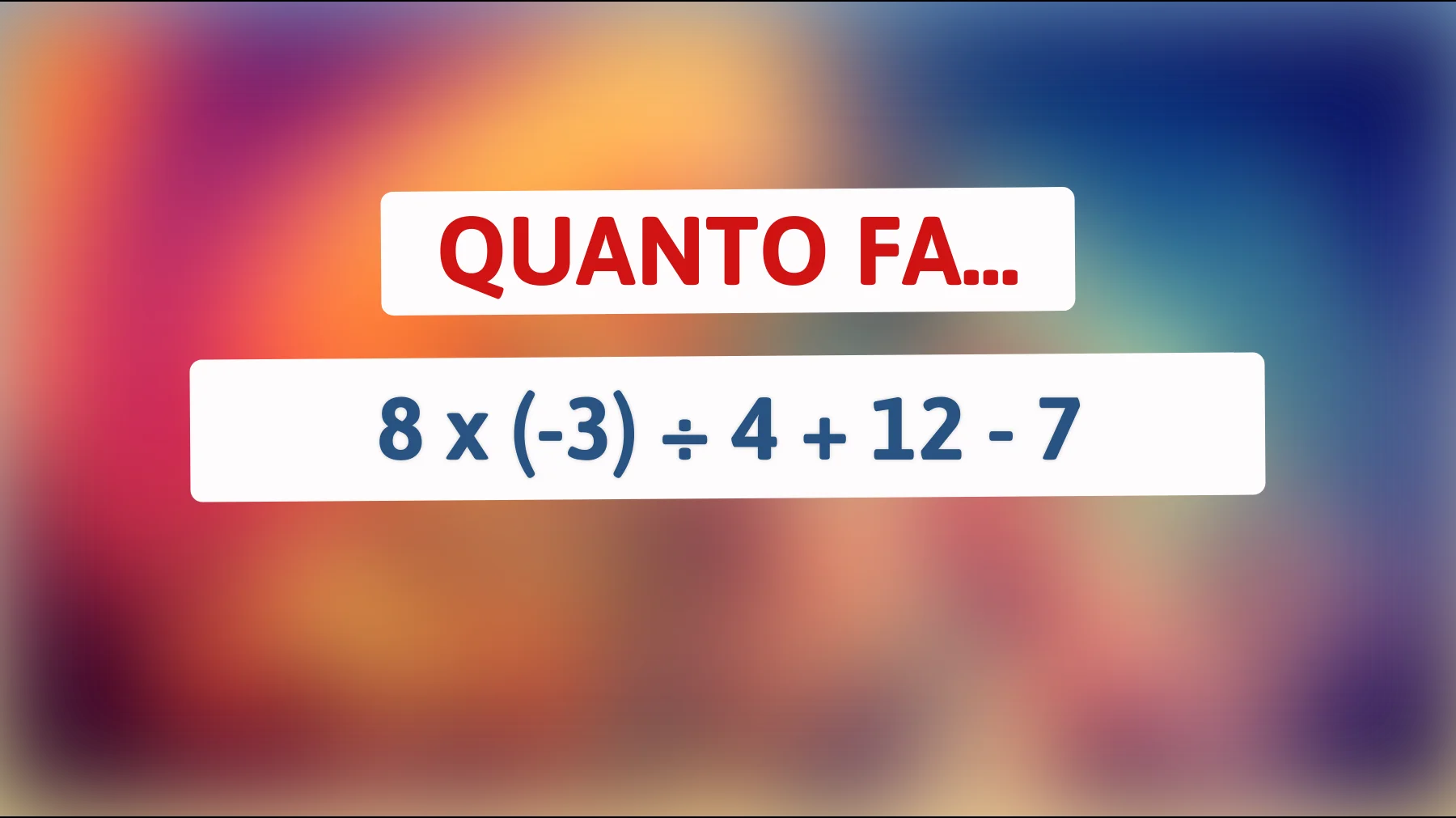 Solo il 1% delle persone riesce a risolvere questo semplice enigma matematico! Scopri se sei tra i pochi geni capaci di sconfiggerlo!"