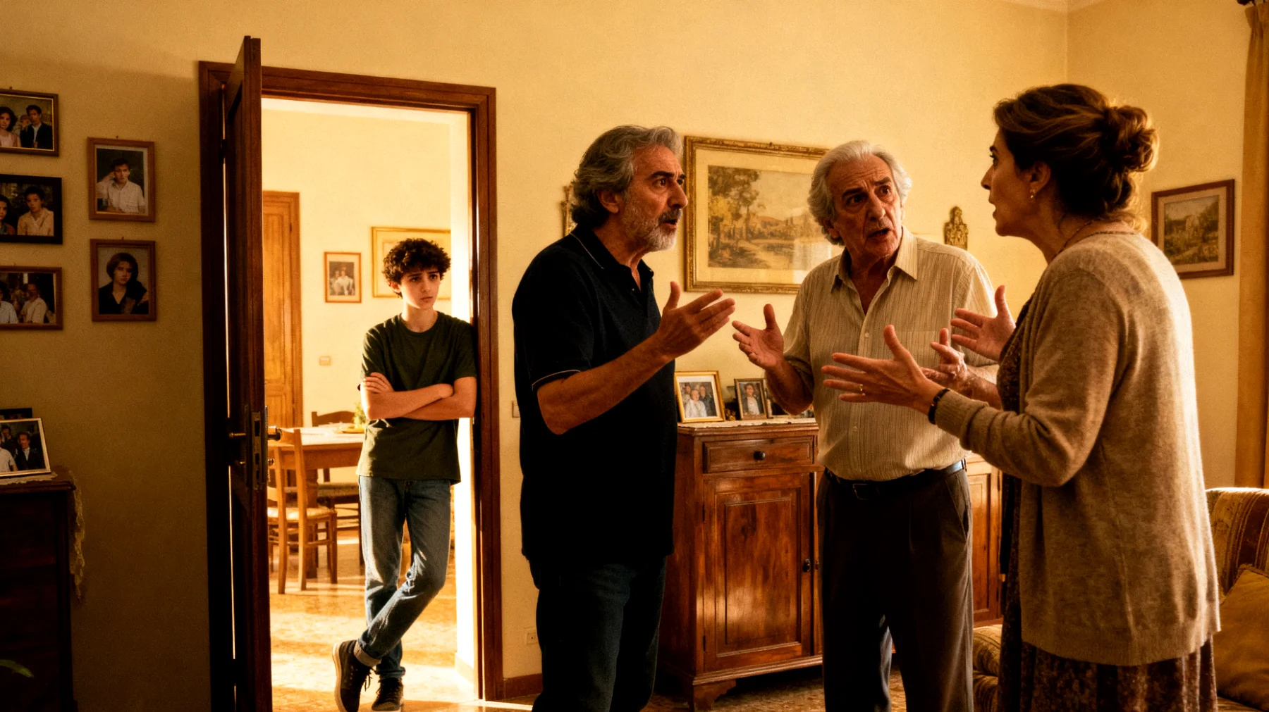 I genitori si trovano in disaccordo con i nonni e altri familiari sulle scelte educative da adottare con i loro figli adolescenti, creando tensioni familiari e messaggi contraddittori per i ragazzi"