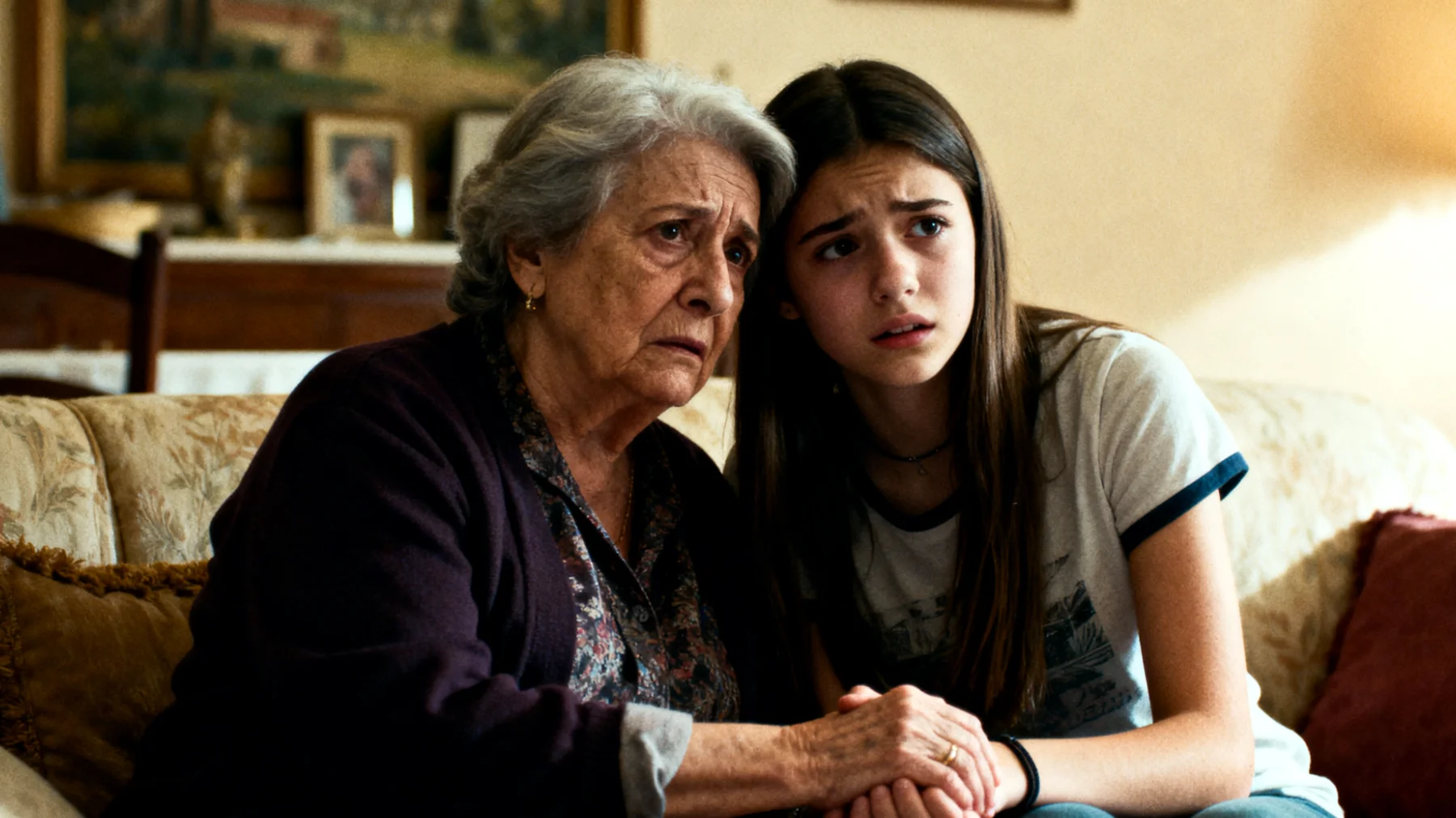 La nonna si trova a gestire una nipote adolescente che manifesta una dipendenza eccessiva da lei, cercando costantemente la sua presenza, approvazione e supporto per ogni decisione, anche le più semplici, con difficoltà a sviluppare autonomia e relazioni con i coetanei"