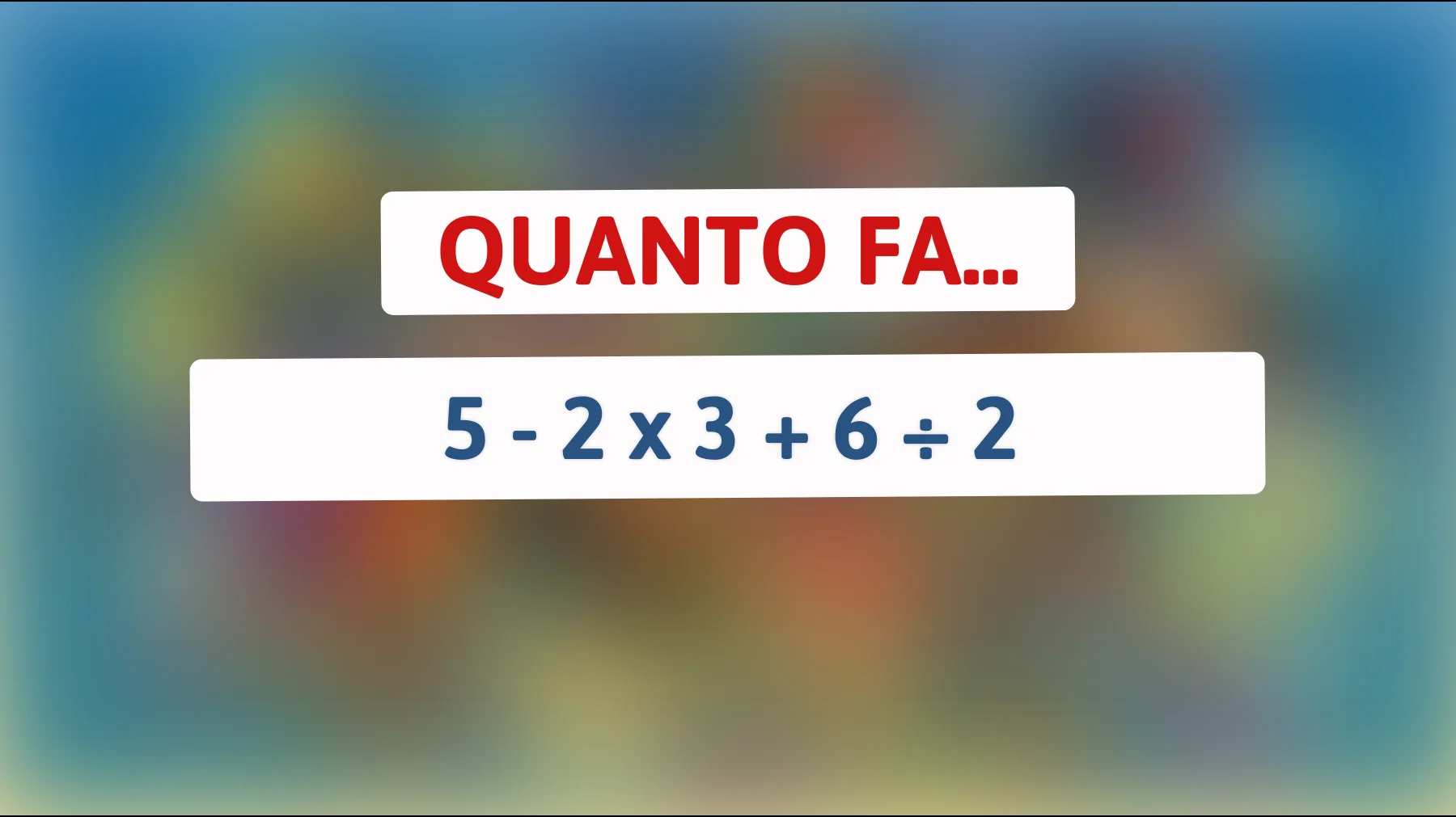 "Il rompicapo matematico che solo i veri geni riescono a risolvere: riesci a trovare la soluzione?""