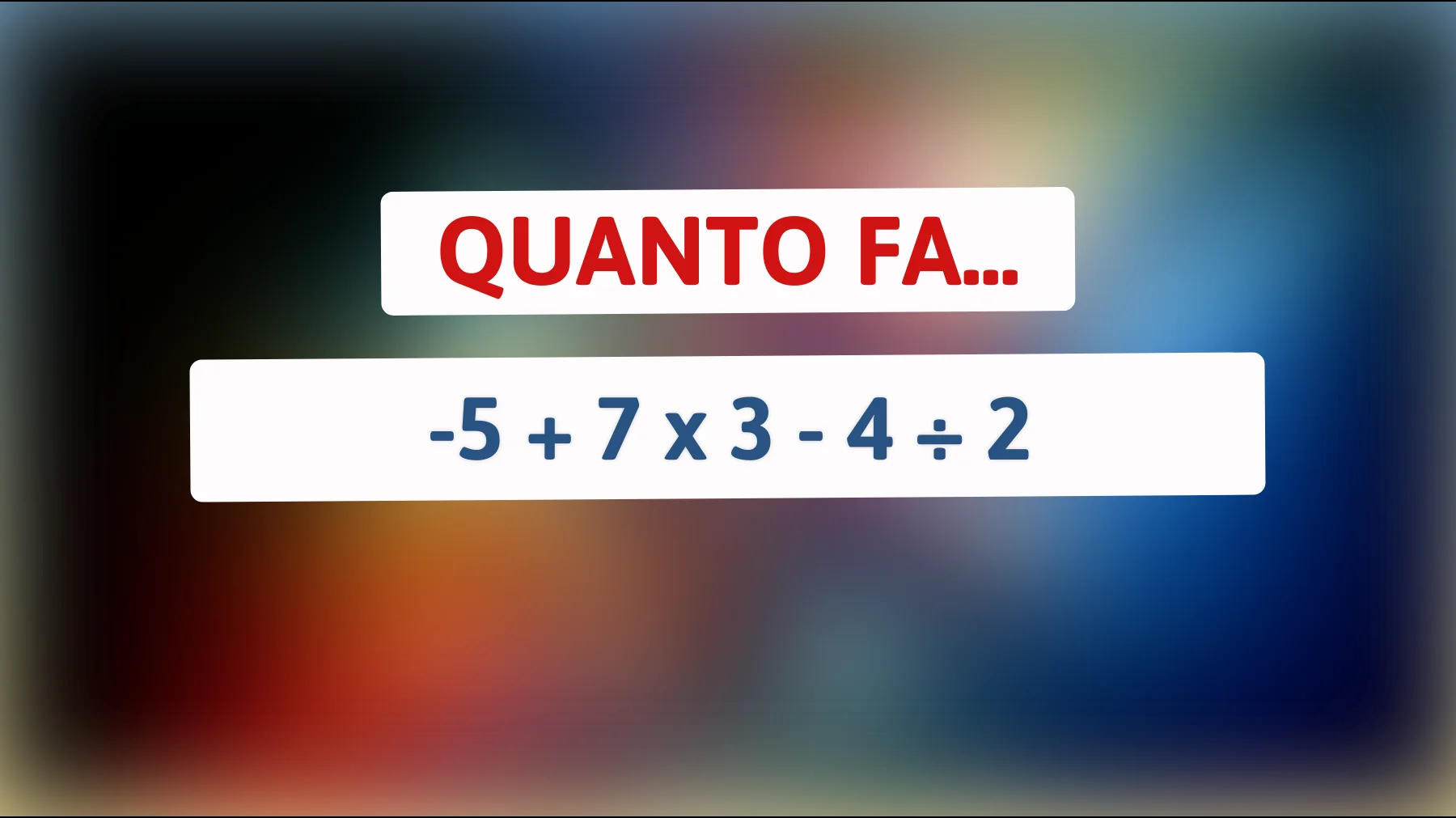 Scopri se sei un vero genio risolvendo questo enigma matematico che sta facendo impazzire il web! Sei pronto per la sfida?"