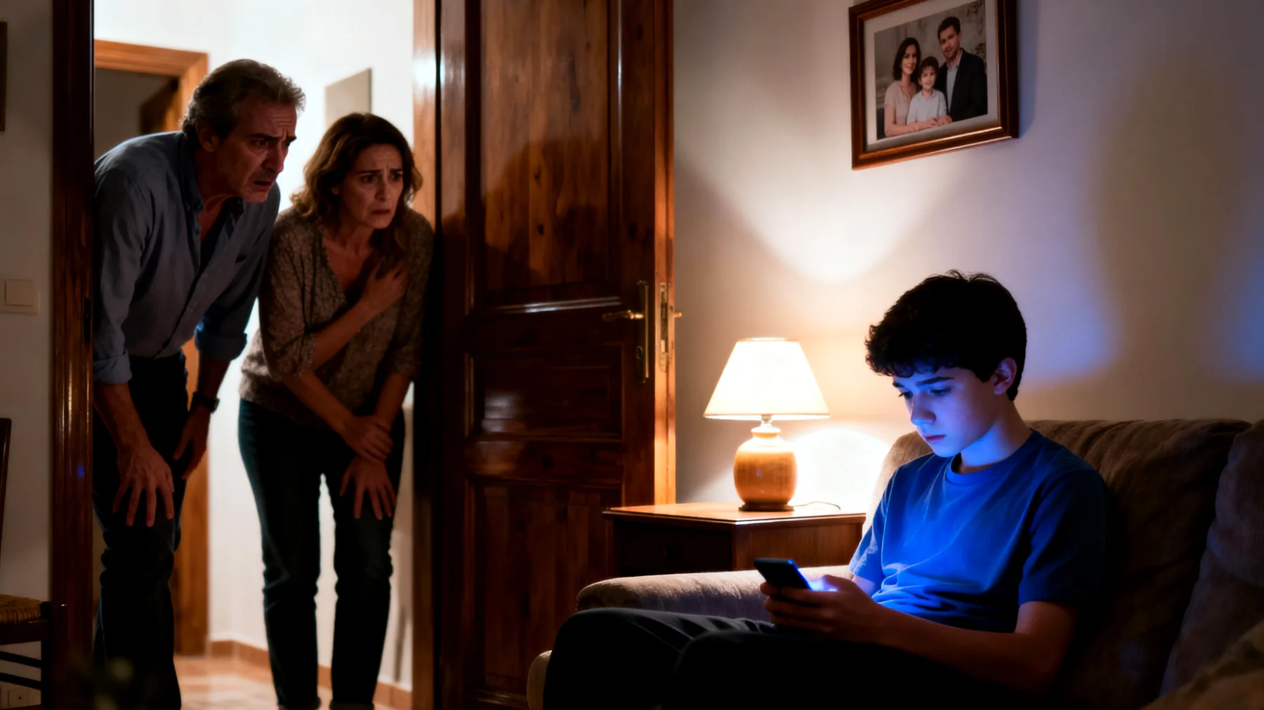 I genitori faticano a gestire l'uso eccessivo dello smartphone e dei videogiochi da parte dei figli adolescenti, che trascorrono ore davanti agli schermi, trascurando studio, sonno e relazioni familiari, generando conflitti quotidiani e preoccupazione per il loro benessere"