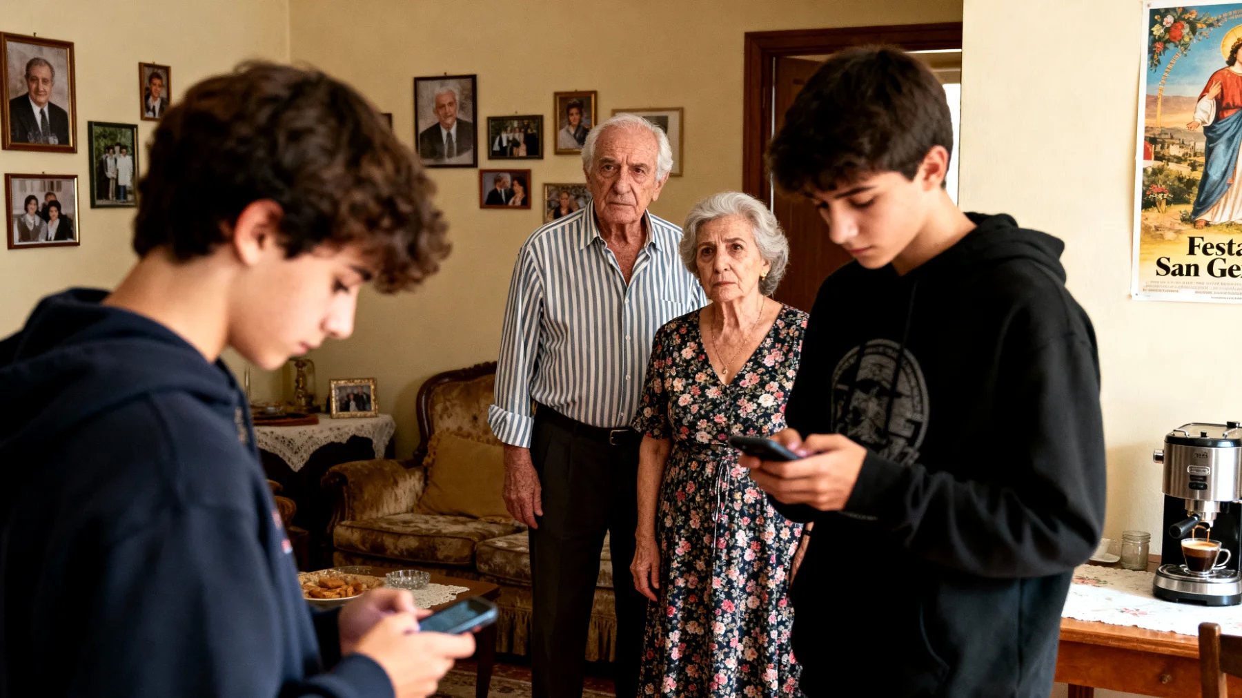 I nonni faticano a stabilire regole e limiti con i nipoti adolescenti per paura di perdere il loro affetto o di essere visti come autoritari, creando confusione educativa e comportamenti oppositivi nei ragazzi"