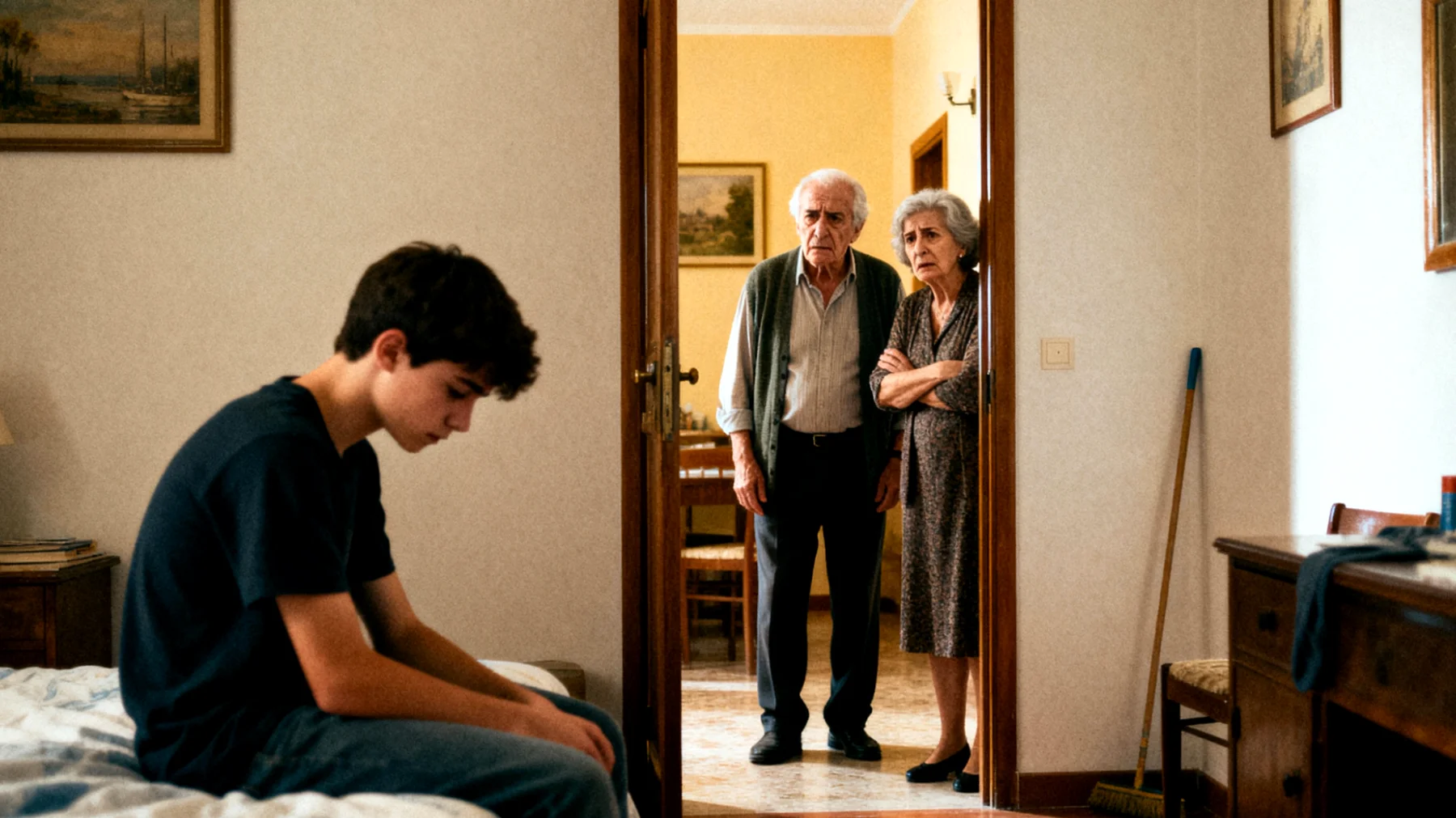 I nonni si preoccupano perché il loro nipote adolescente è timido, si isola socialmente e passa molto tempo da solo, evitando di uscire con coetanei o partecipare ad attività di gruppo"