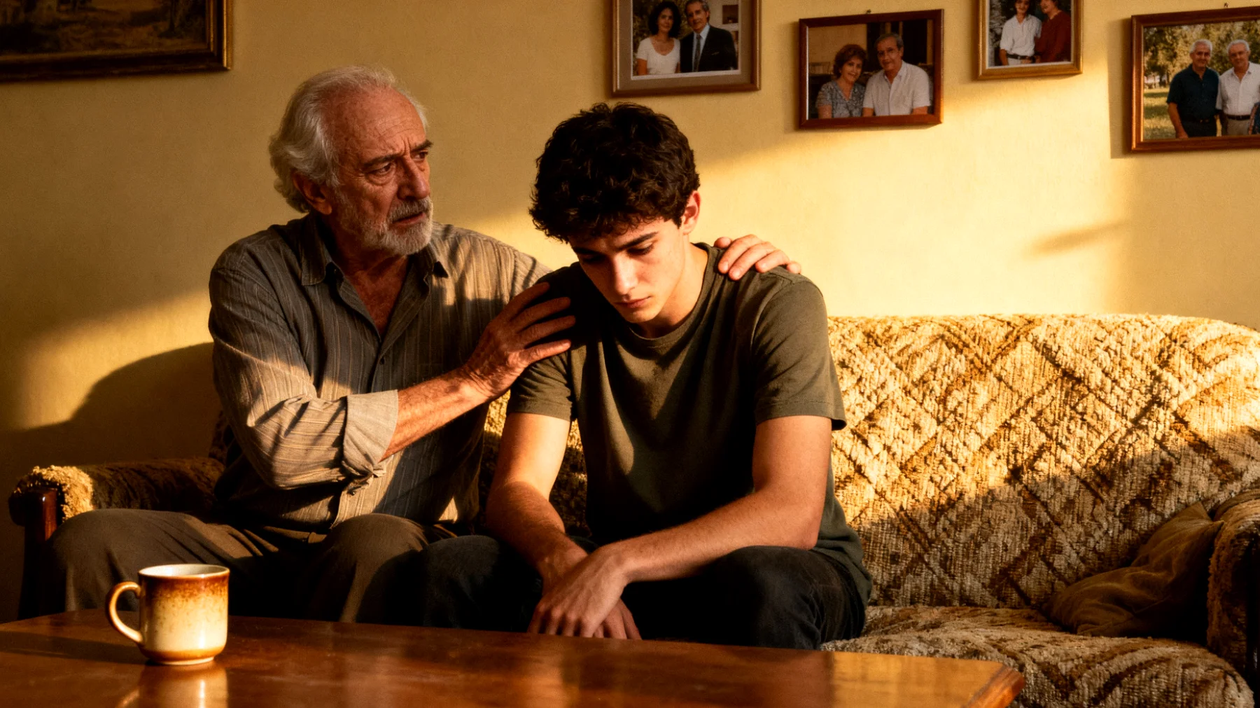 Nonno preoccupato perché il nipote giovane adulto è timido, fatica a socializzare e tende a isolarsi, limitando le occasioni di confronto e crescita relazionale"